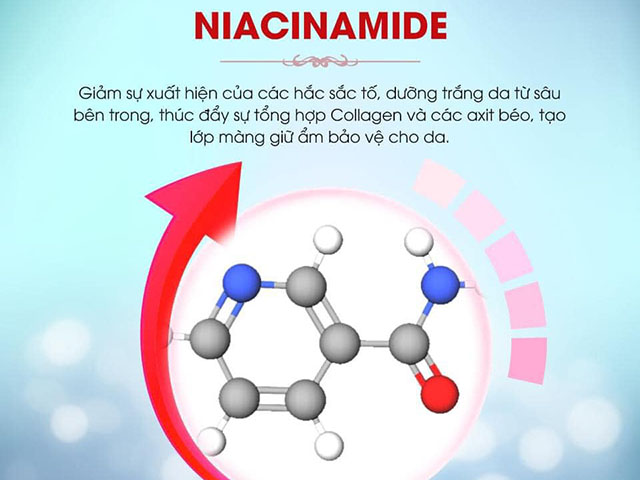 Tác dụng của Niacinamide trong Kem chống nắng ngừa nám Edally EX Hàn Quốc nhập khẩu, chính hãng